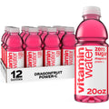 Dragonfruit Flavored Electrolyte Enhanced Bottled Water with Vitamin b5, b6, b12, 20 Fl Oz, 12 Pack C125179