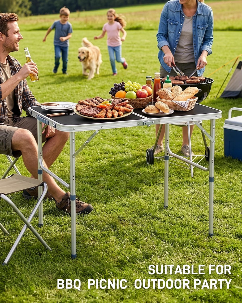 Portable Folding Camping Table Black K826