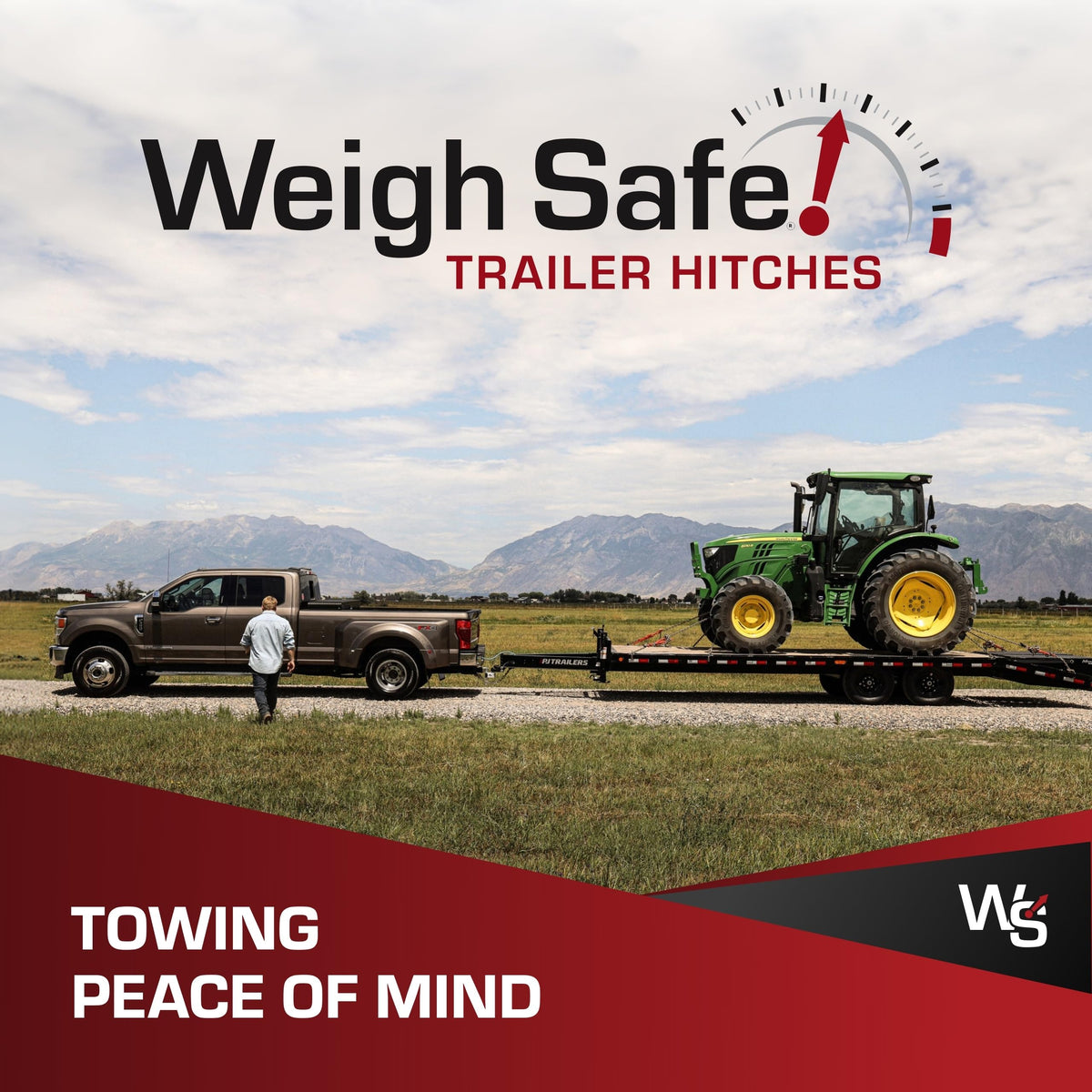 Weight Distribution Hitch with Anti-Sway, 4" Drop, 2" Shank, 12,500-lb Towing Capacity I506431