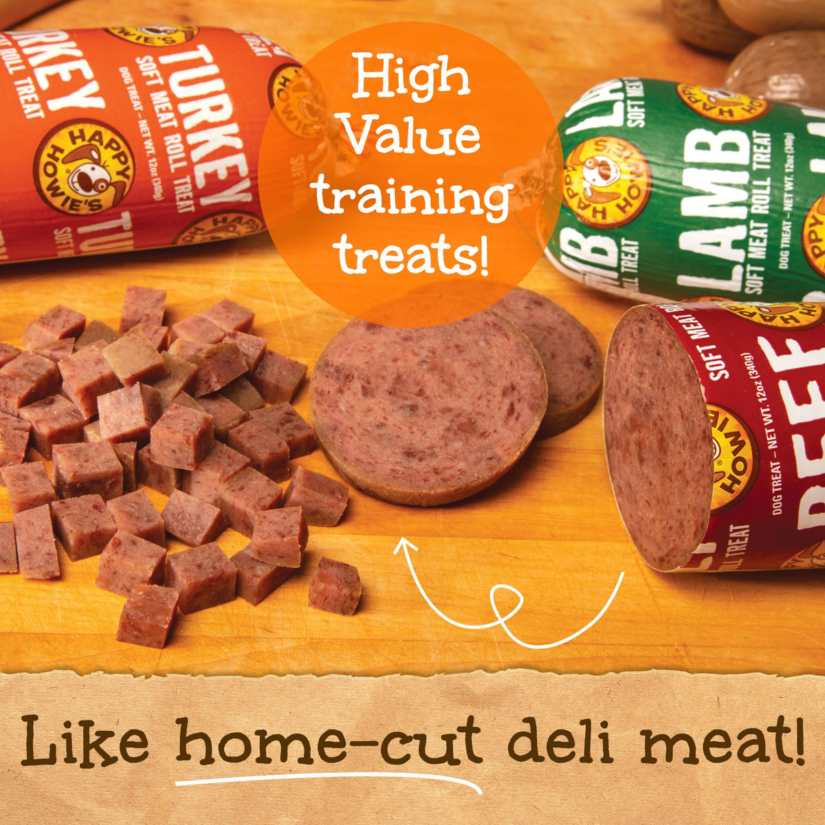 Beef Soft Meat Roll Treat 12 Oz (Pack of 4) W960
