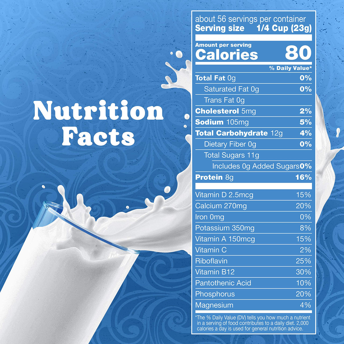 Nonfat Dry Milk with Vitamins A & D 45.43 oz M373998