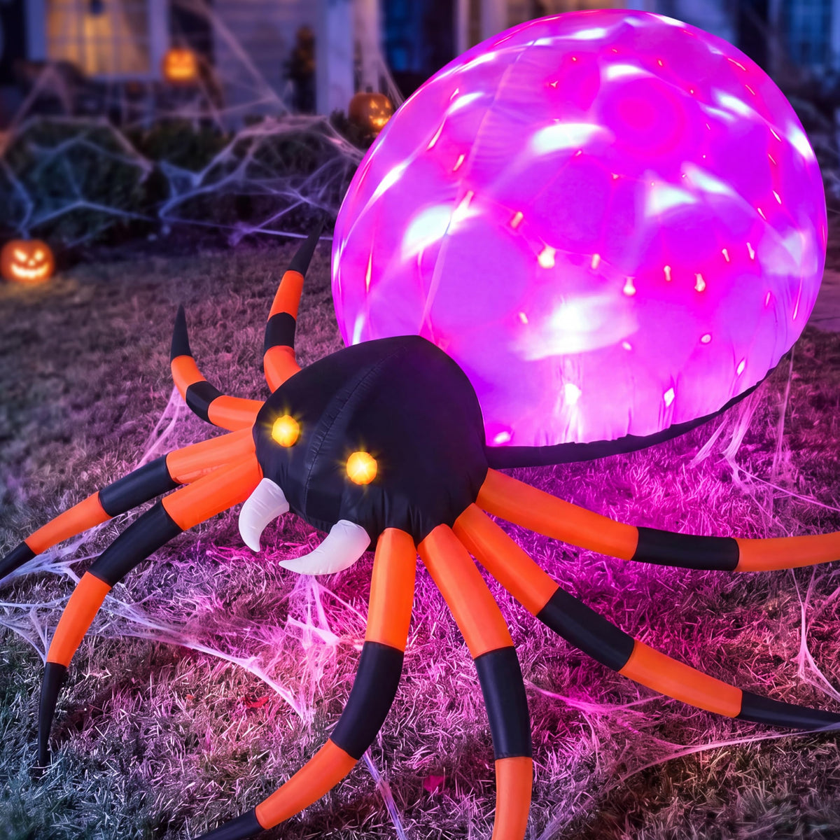 8 FT Inflatable Giant Spider Outdoor Decoration F22139