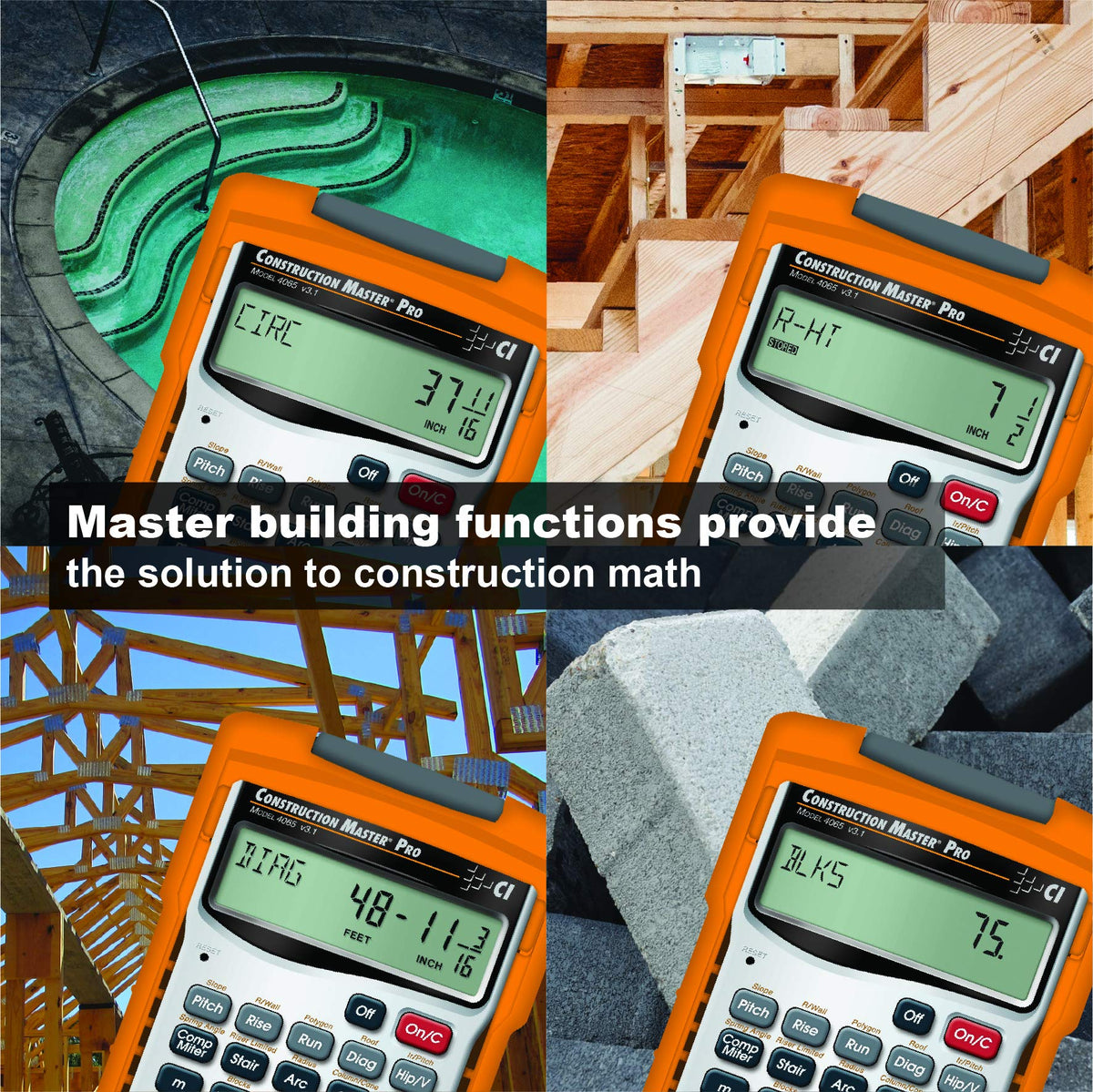 Construction Calculator with Trig Tool Y5693