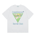 Casablanca Tennis Club Triangle Graphic T-Shirt - White